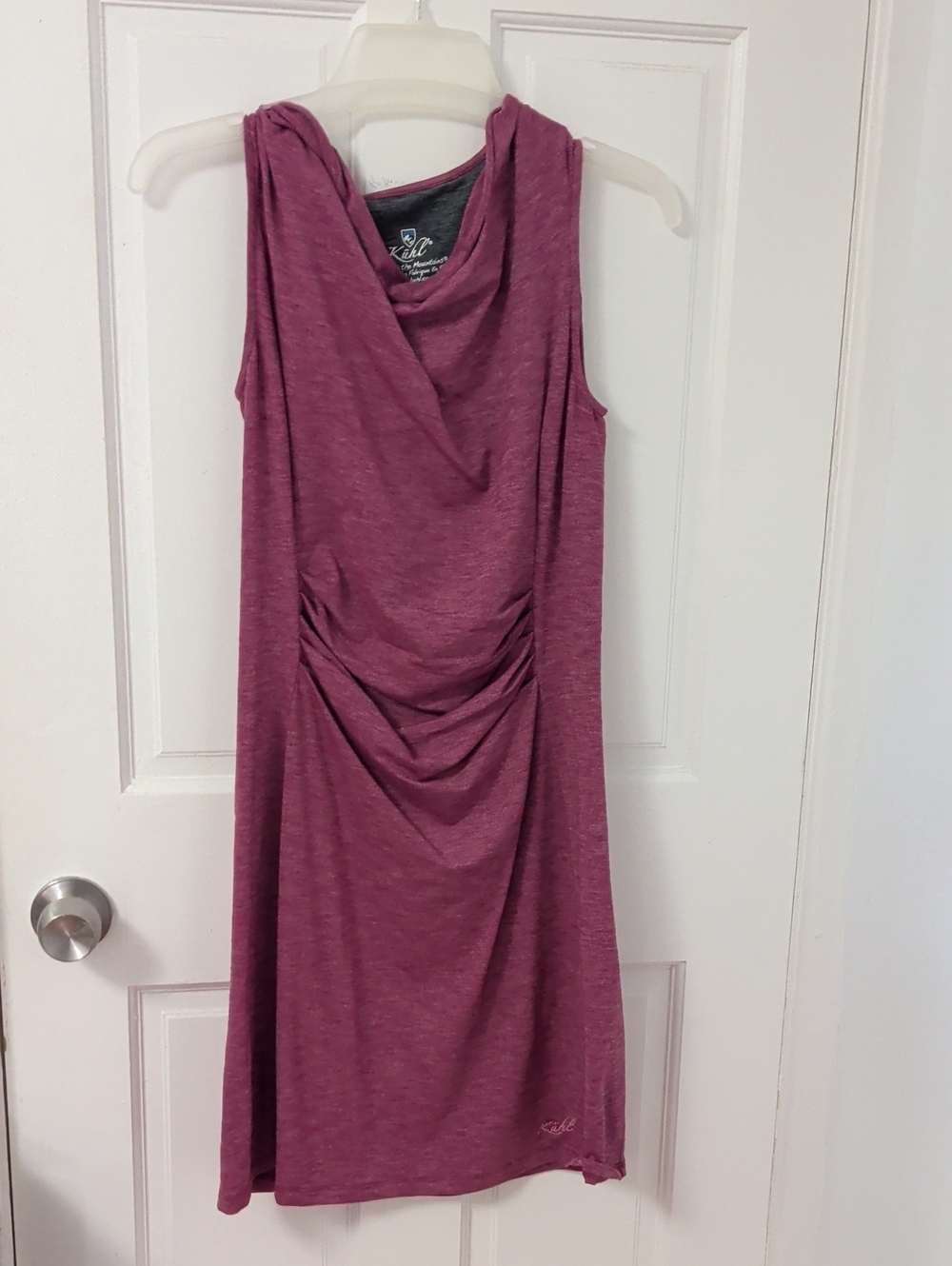 Kuhl Sleeveless Draped Midi Dress - Plum Pink